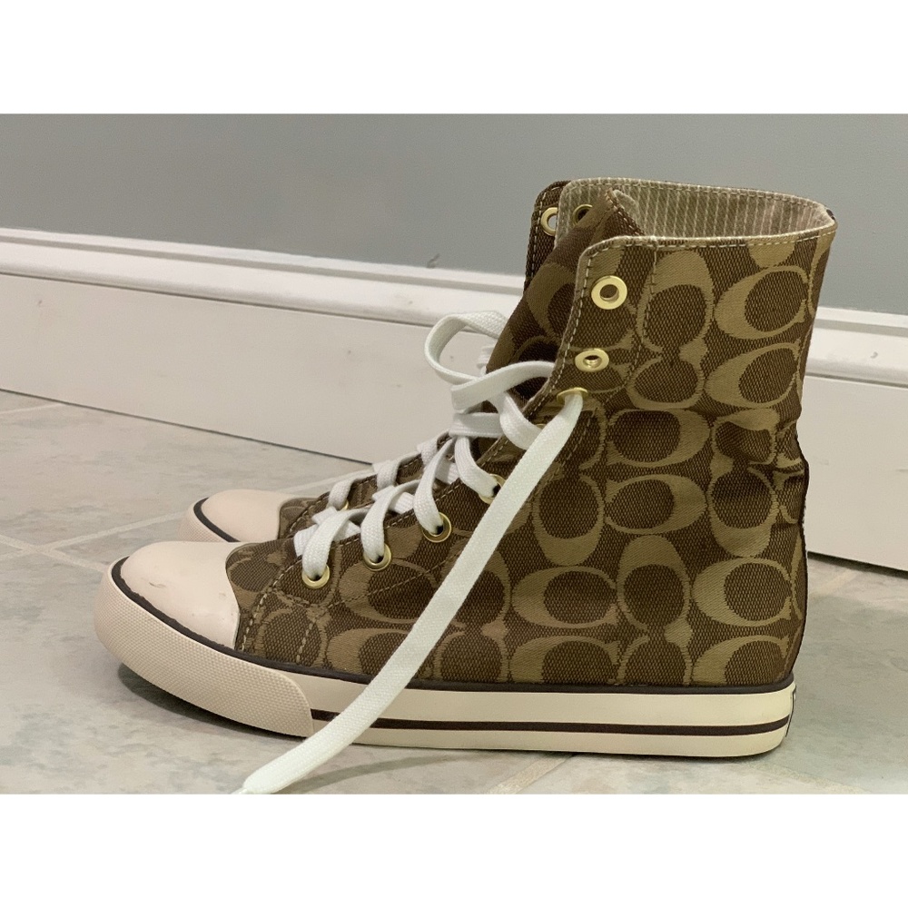 "Brand New" Coach "Fold Down" High Top Sneaker